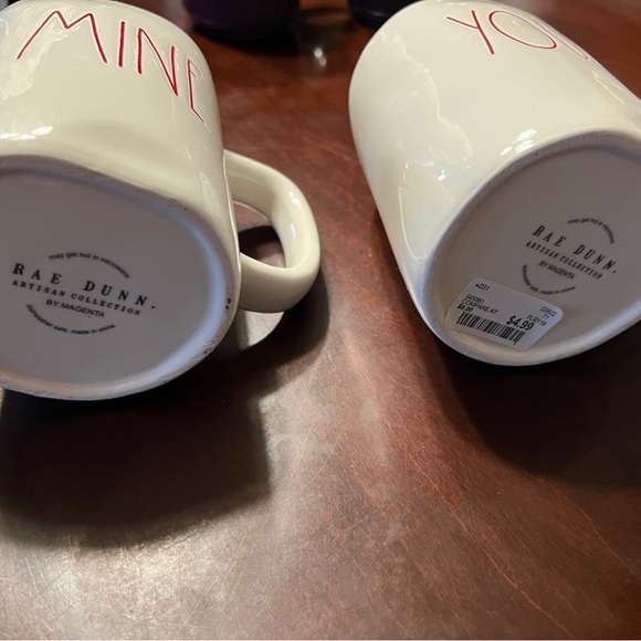 Rae Dunn Mine Yours mug set - Picture 2 of 3